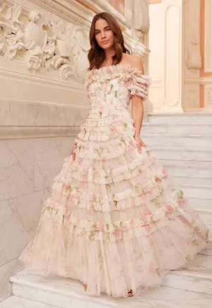 Rose Lisette Off-Shoulder Gown Soft And Comfortable