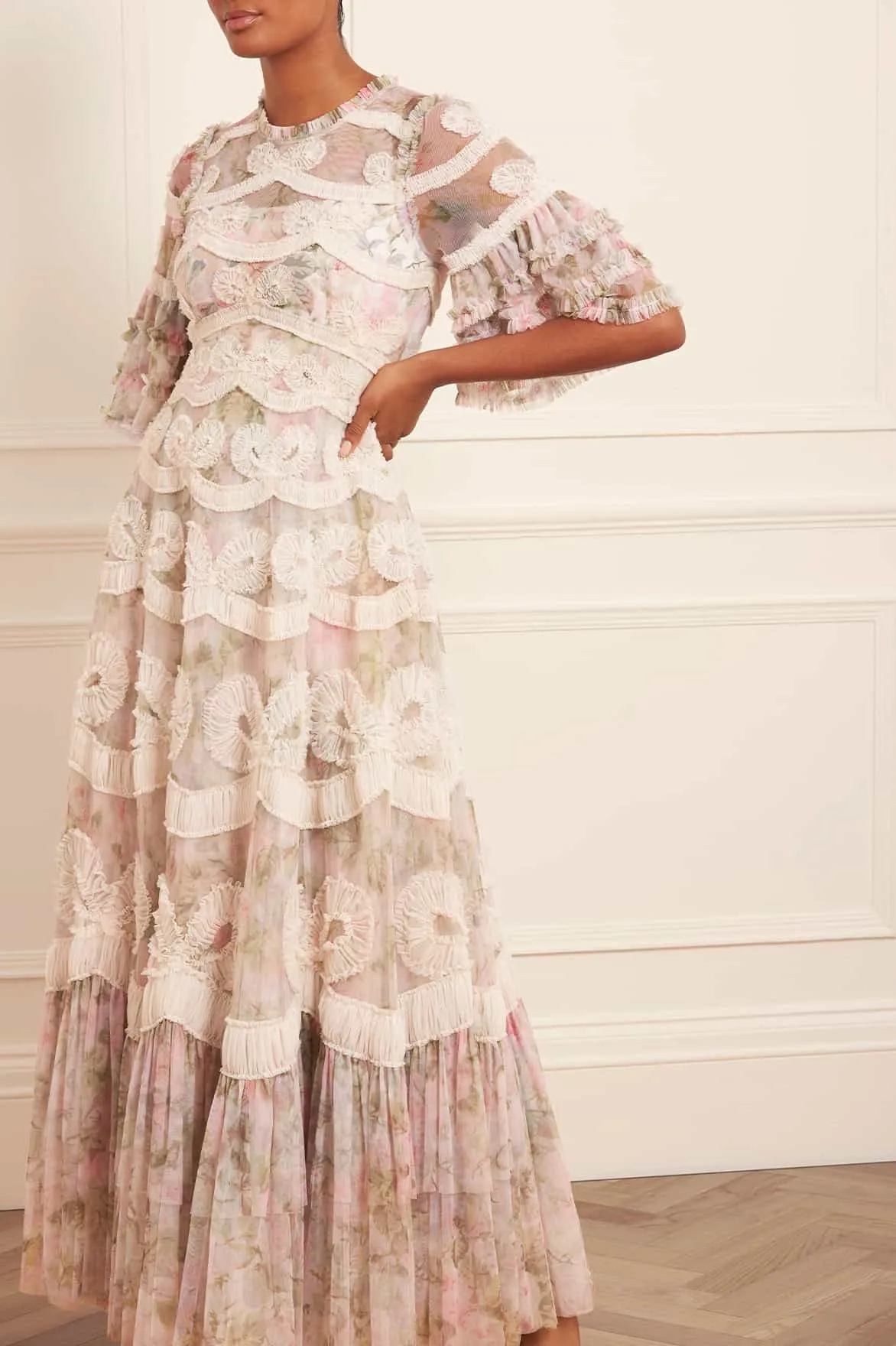 Perfect Cut Soft Balance Rose Powder Ingrid Gown