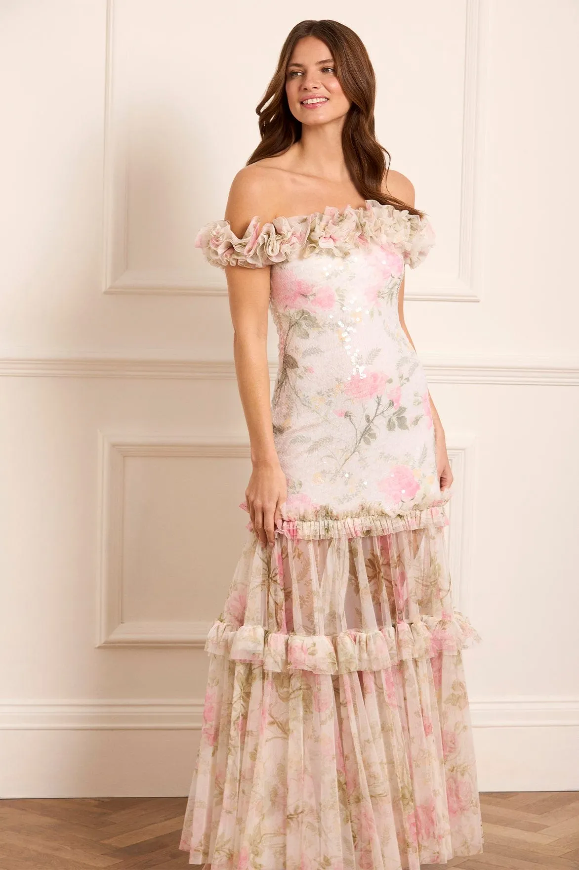 Rose Tallulah Off-Shoulder Gown Work Vibes Breathable fabric