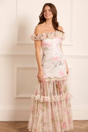 Rose Tallulah Off-Shoulder Gown Work Vibes Breathable fabric