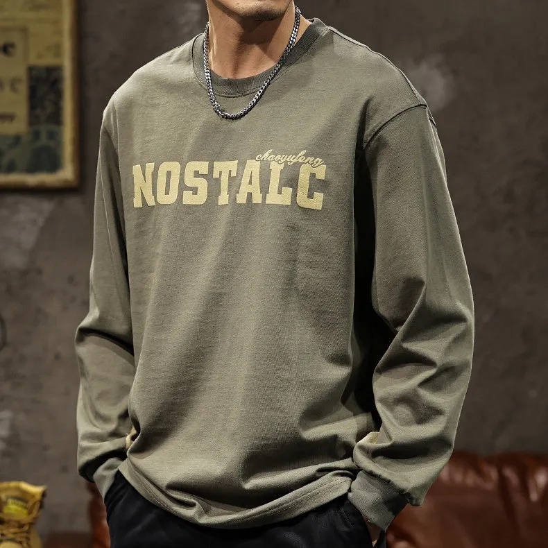 Round Neck Long-sleeved T-shirt P1044