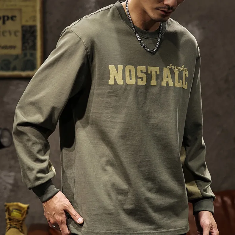 Round Neck Long-sleeved T-shirt P1044