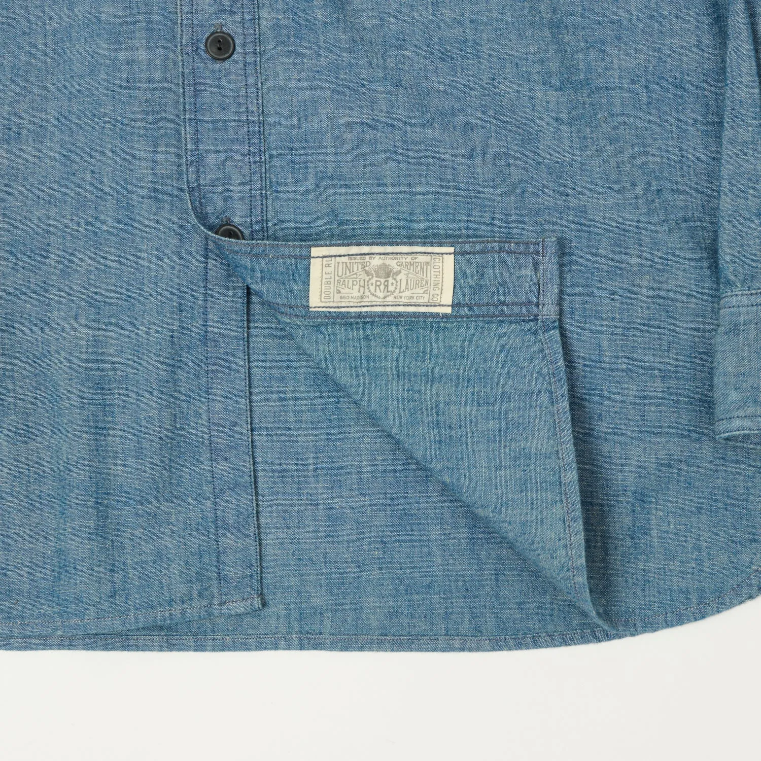 RRL Indigo Chambray Workshirt - Rinse