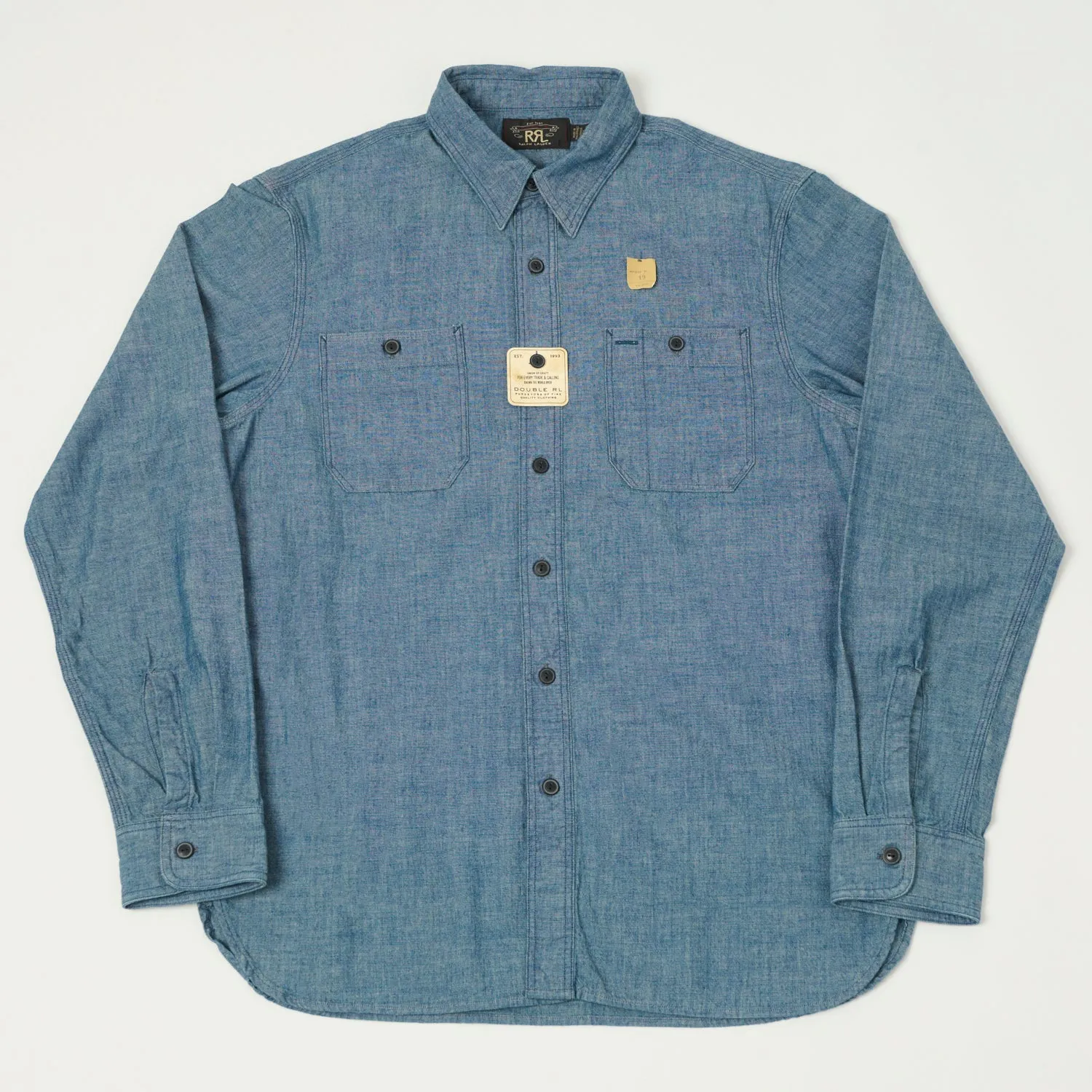 RRL Indigo Chambray Workshirt - Rinse