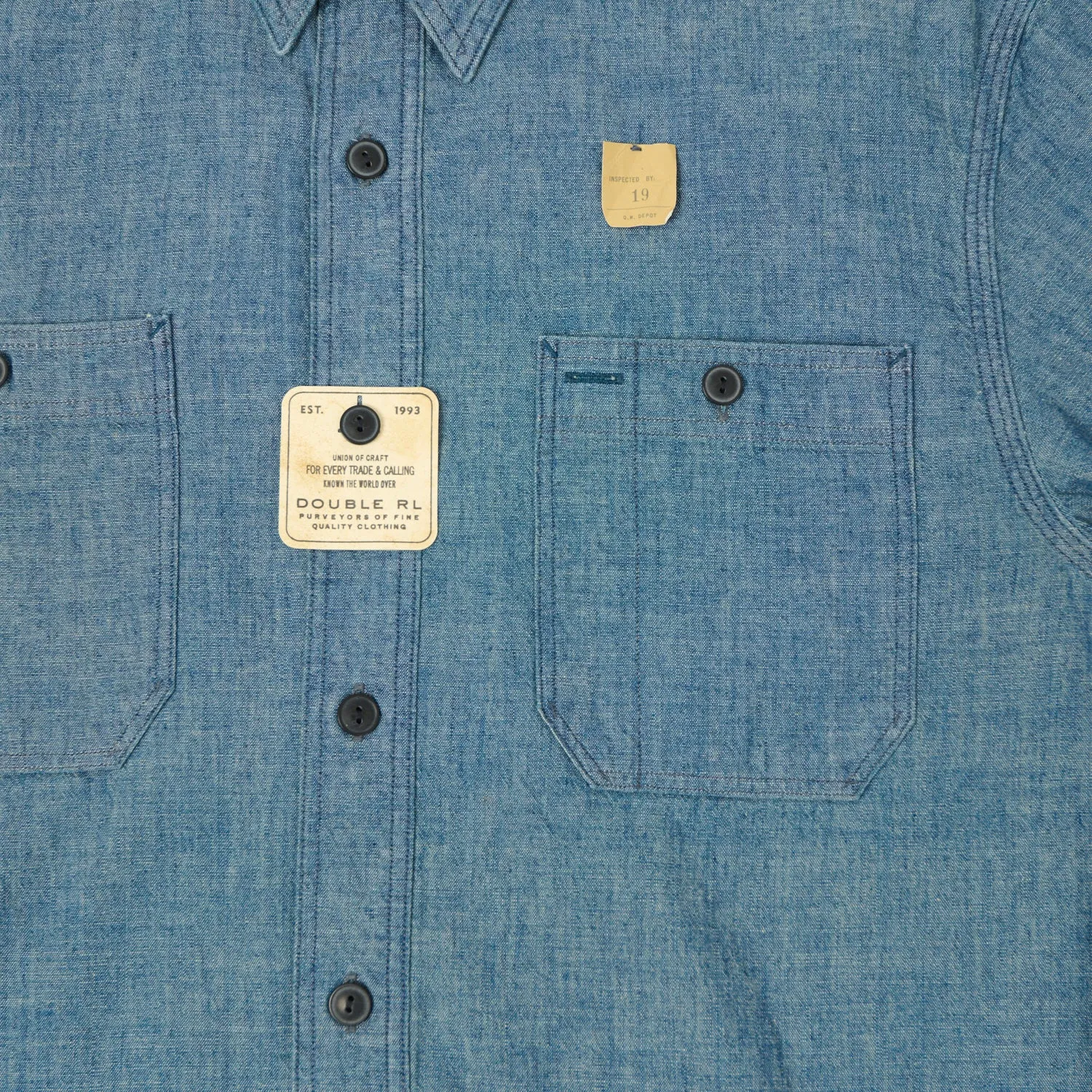 RRL Indigo Chambray Workshirt - Rinse