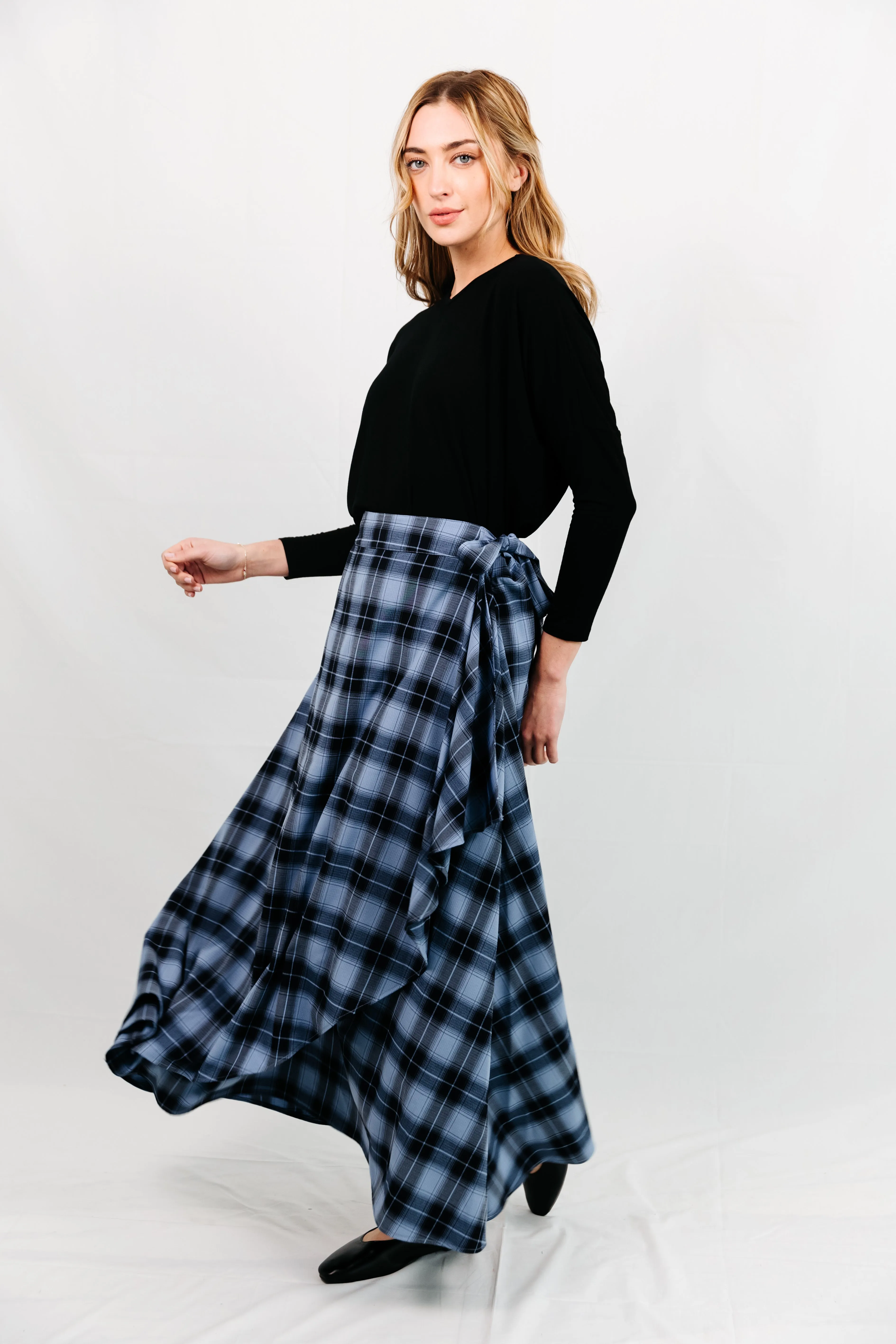 Rumi Plaid Maxi Skirt Fresh Vibe Weekend Favorite