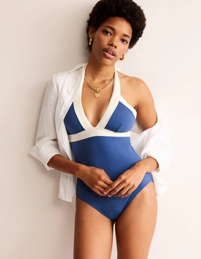 Holiday Wear Ithaca Halter Swimsuit-Globe/ Ivory Colourblock