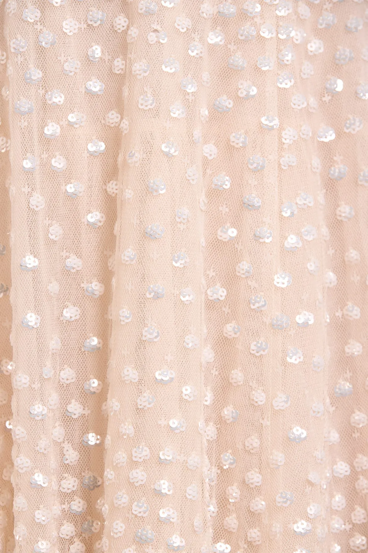 Scatter Dot One-Shoulder Ankle Gown Soft Presence Dreamy Motion
