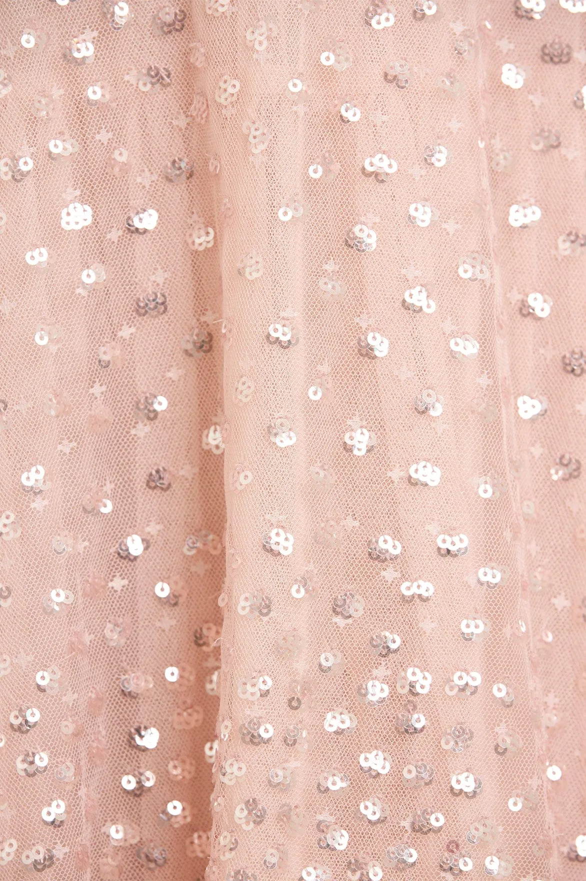 Scatter Dot Short Cape Ankle Gown LayeredHemline Soft Colorway