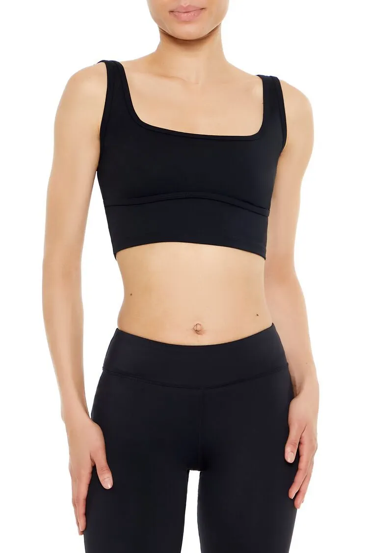 Seamed Cutout Sports Bra