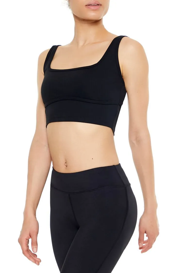 Seamed Cutout Sports Bra