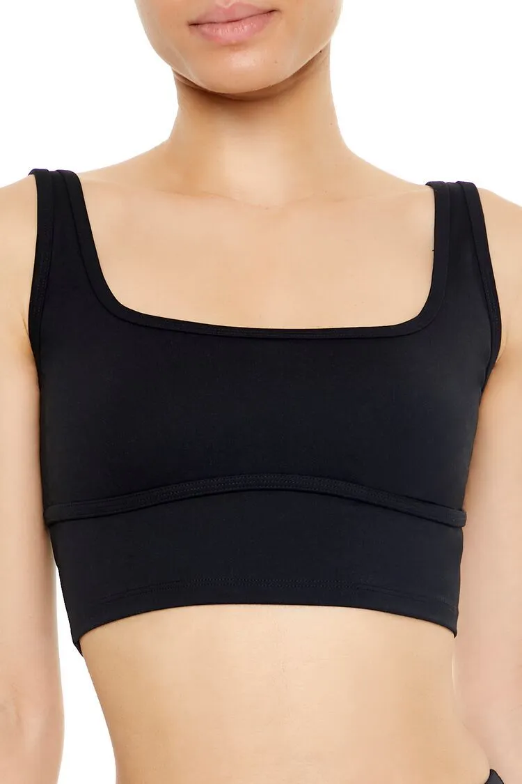 Seamed Cutout Sports Bra