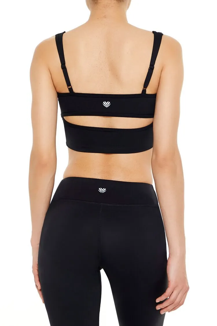 Seamed Cutout Sports Bra
