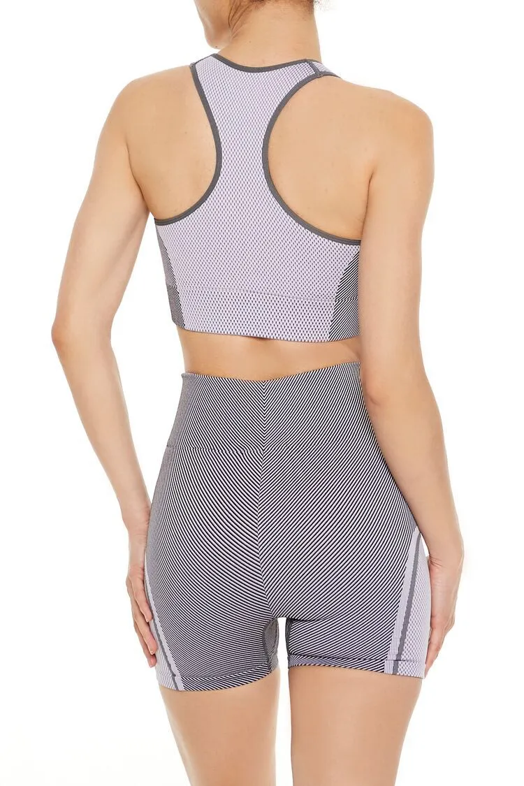 Seamless Colorblock Sports Bra