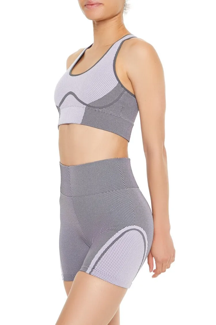Seamless Colorblock Sports Bra