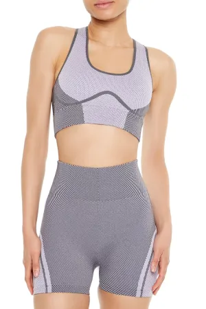 Seamless Colorblock Sports Bra