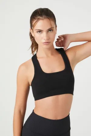 Seamless Square-Neck Sports Bra