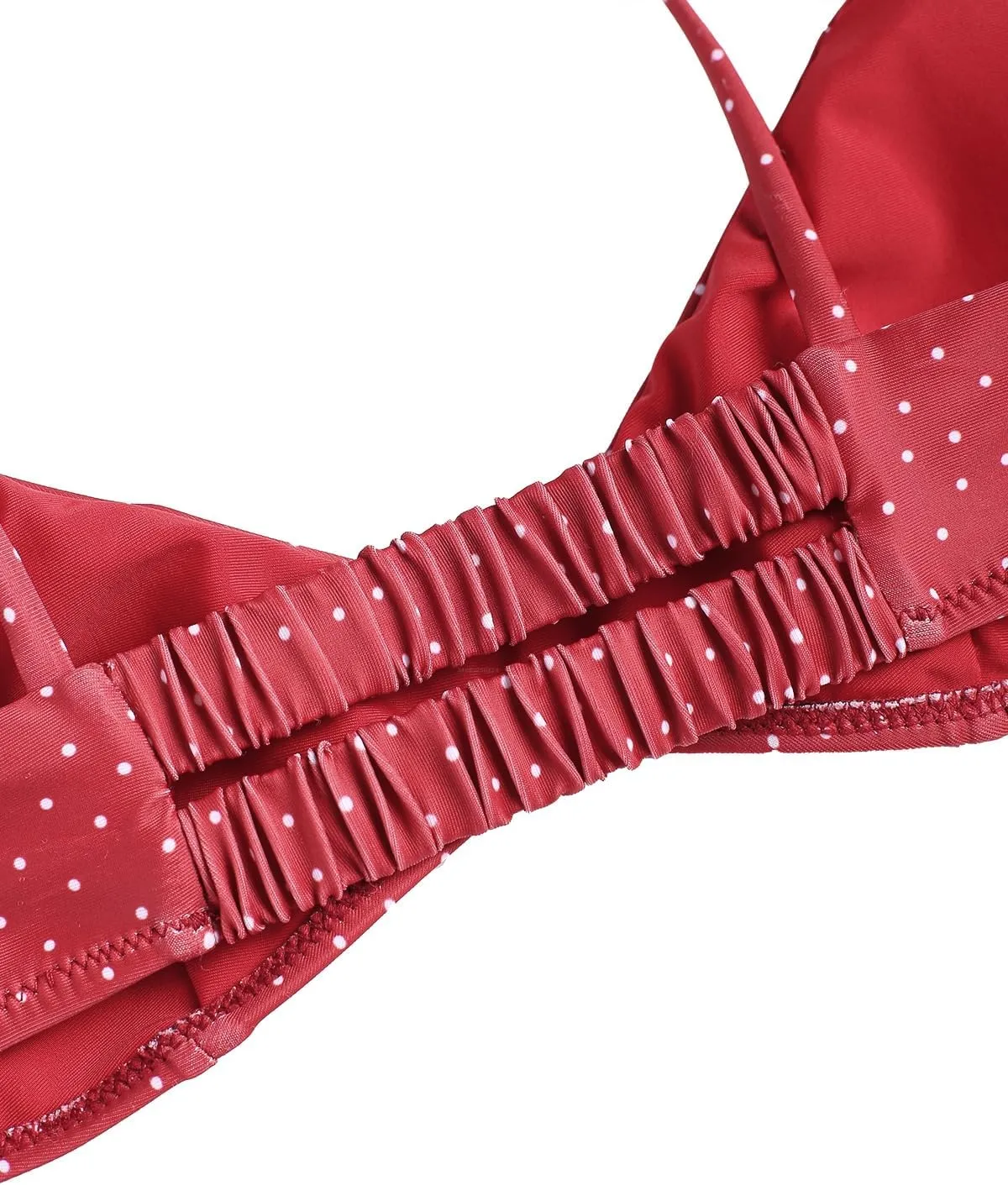 seamoly Tie Side Floral Smocked Shirred Triangle Bikini Set