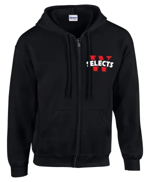 Selects Adult Cotton Full Zip Hooded Sweatshirt