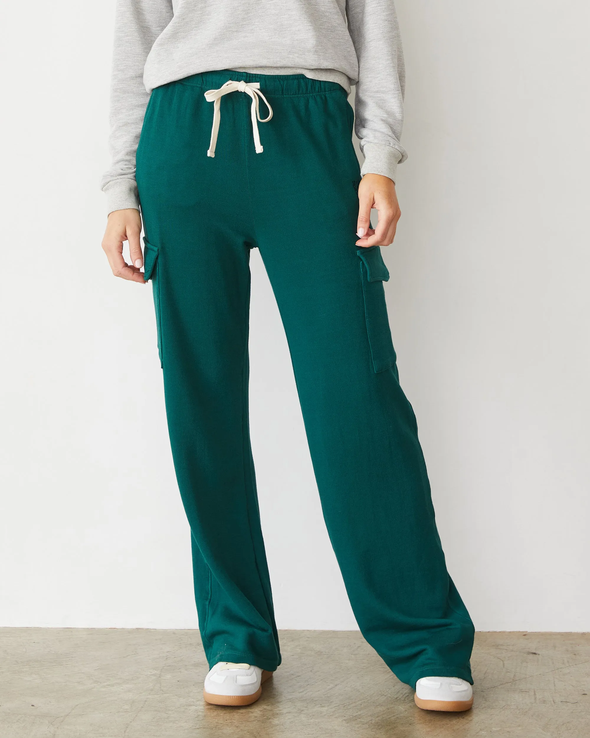 Softfleece Straight Leg Cargo Sweat UltravioletProtectionFabric Layered Hem Reinforcement