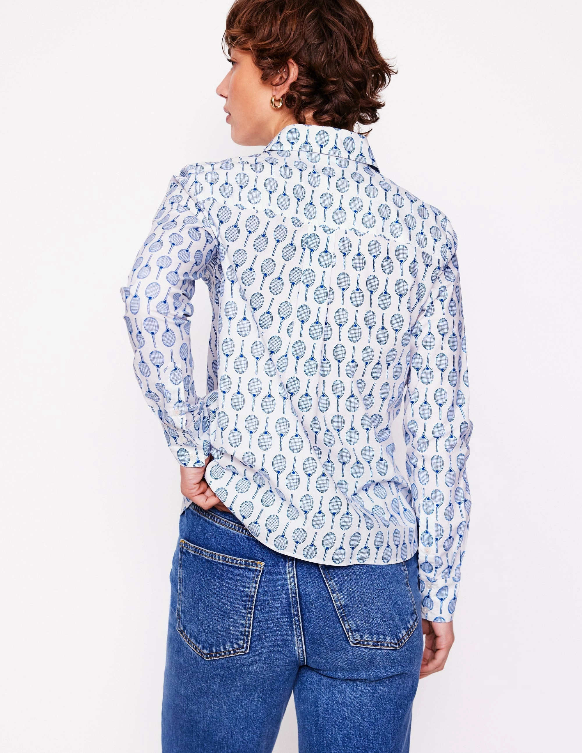 FlatlockSeamTechnique QuickDry Textile Sienna Cotton Shirt-Ivory, Tennis
