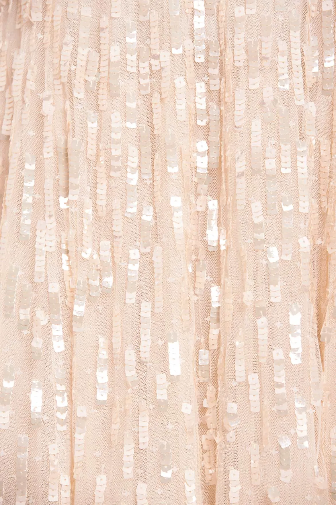 Flap-Detail Sequin Dash Cape Ankle Gown