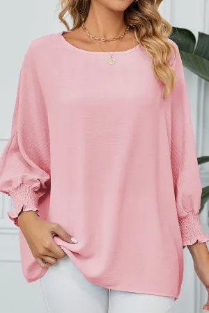 SEVEN QUARTER SLEEVE LOOSE SHIFFON BLOUSE LowProfile Zipper Quick Dry Feature