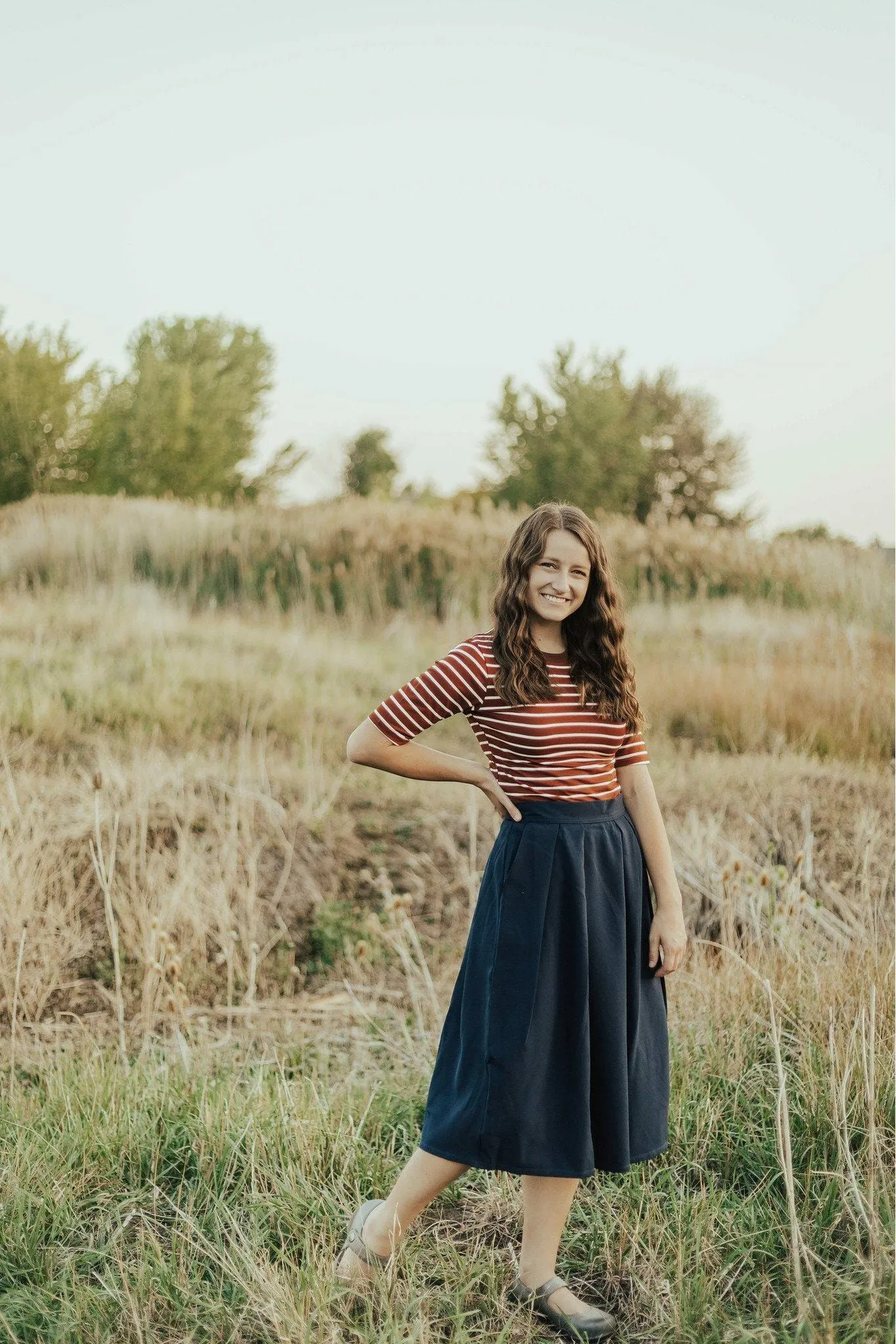 Shelby Skirt Navy Custom made