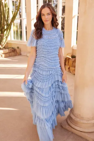 Wild Rose Short Sleeve Gown Premium Look Relaxed and Elegant
