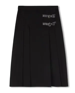 Shift Black Side Buckle Skirt W-22249 Sleek Styling