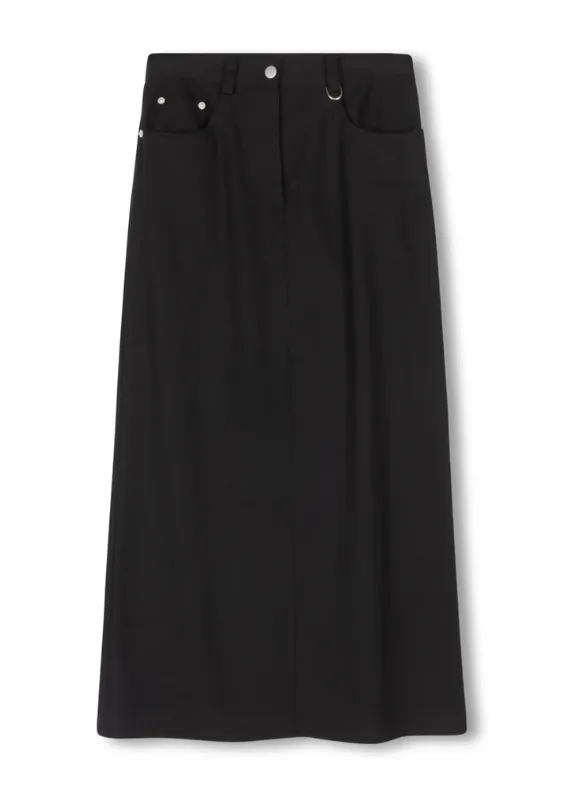 Shift Black Straight Skirt W-22568 Daily Favorite
