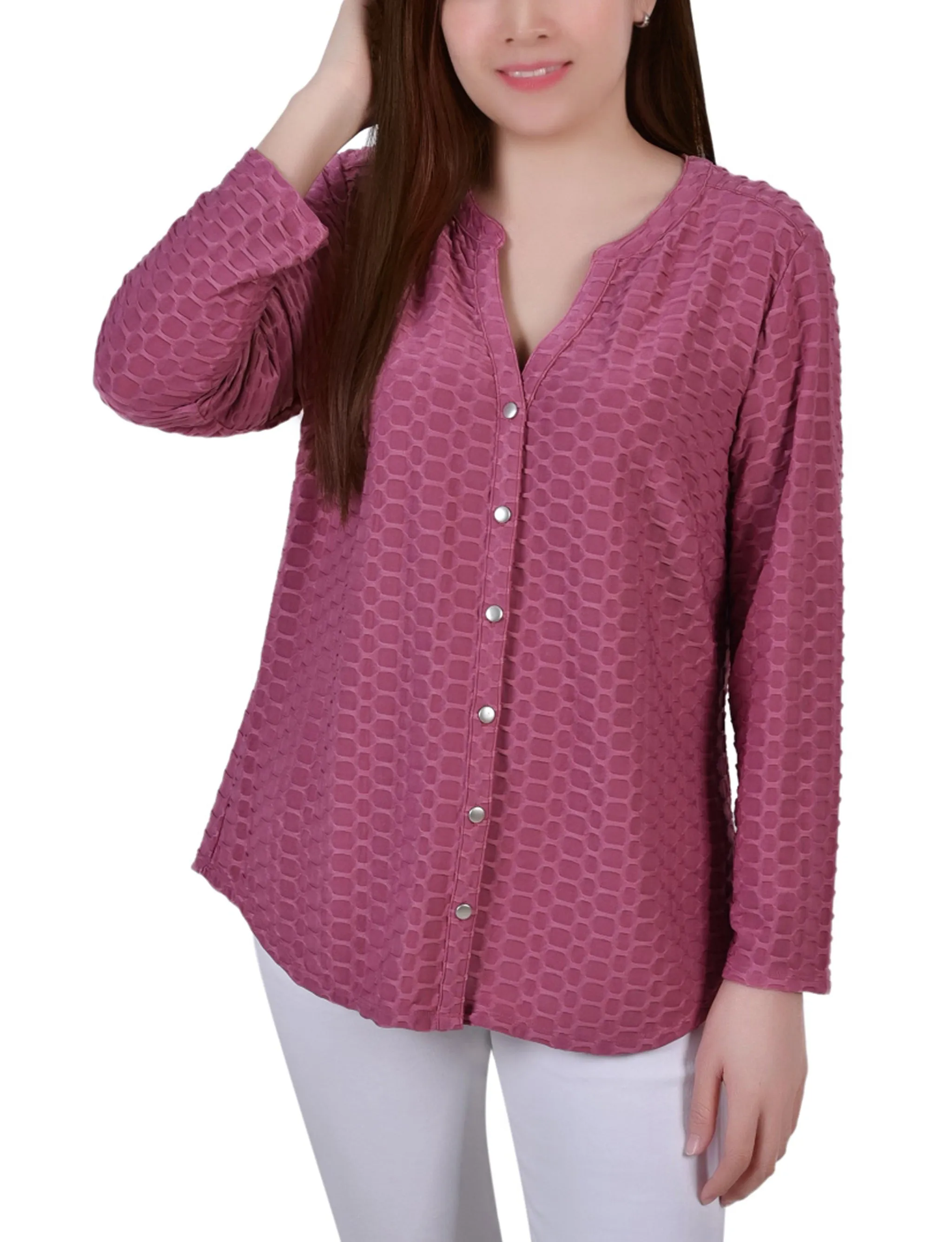 Long Sleeve Honeycomb Top Lightweight insulation Odor Resistant