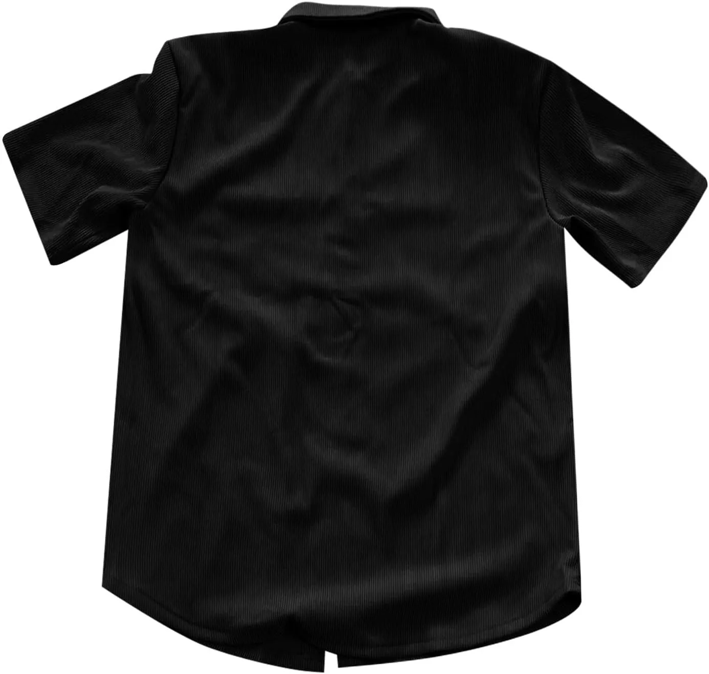 Short Sleeve Shirts for Men Summer Solid Formal Business Shirt Stretch Casual Button Down Dress Tshirts