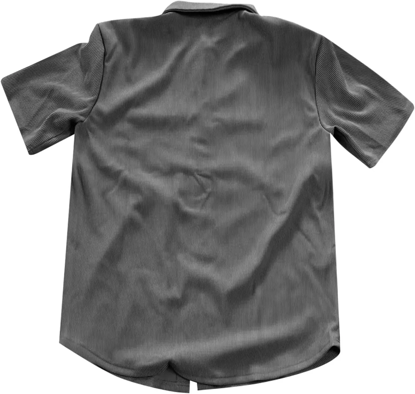 Short Sleeve Shirts for Men Summer Solid Formal Business Shirt Stretch Casual Button Down Dress Tshirts