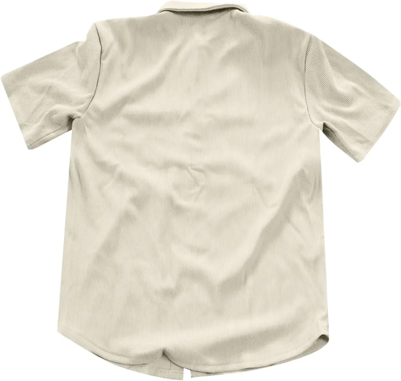Short Sleeve Shirts for Men Summer Solid Formal Business Shirt Stretch Casual Button Down Dress Tshirts