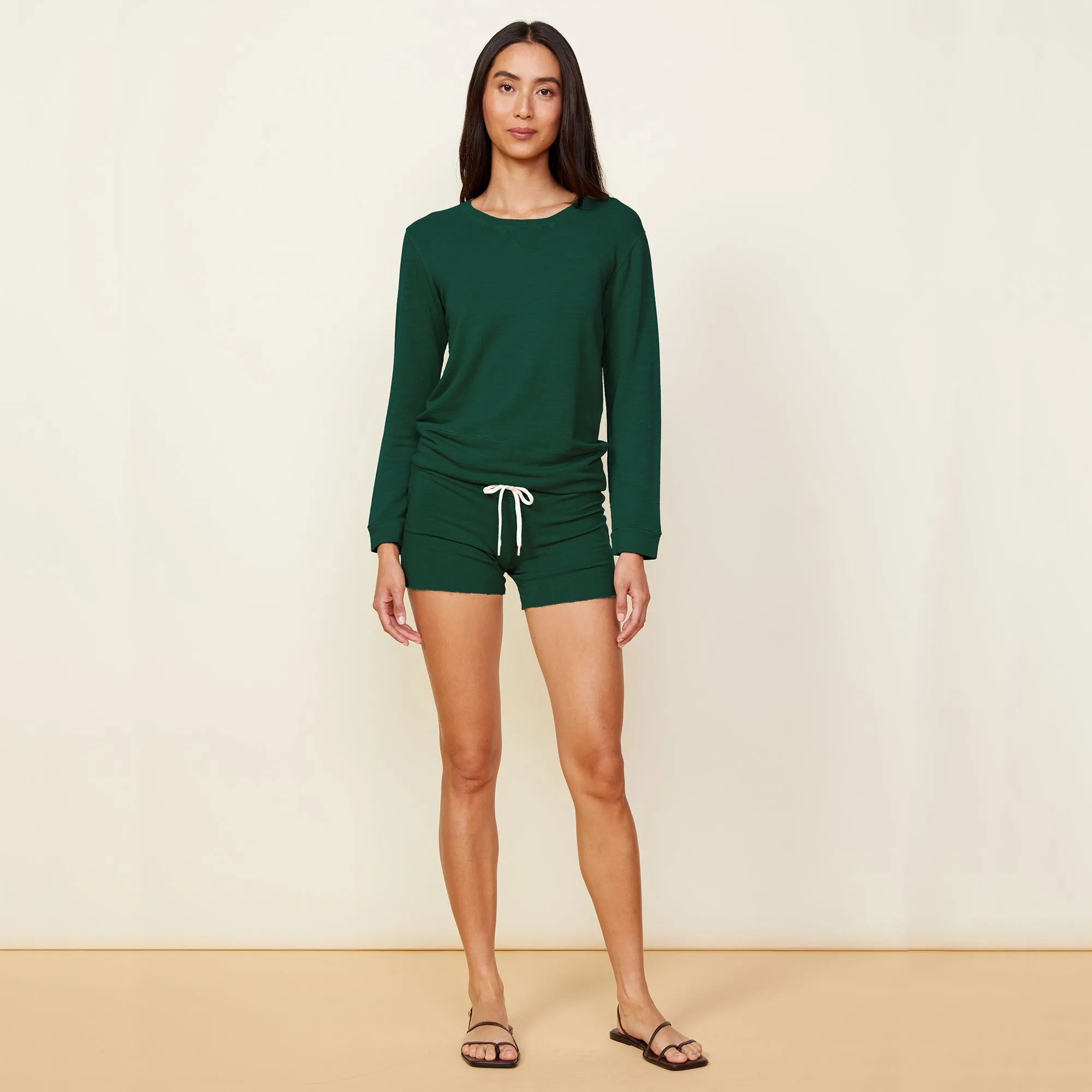 RecycledBlend ContrastPlacket Supersoft Vintage Shorts
