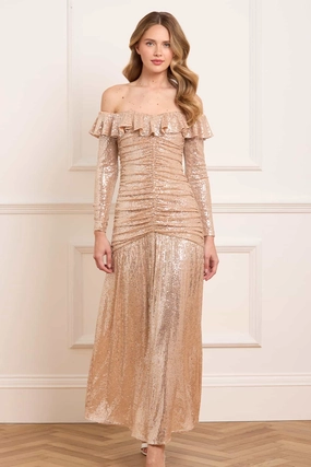 Sienna Off-Shoulder Gown Refined Vibe