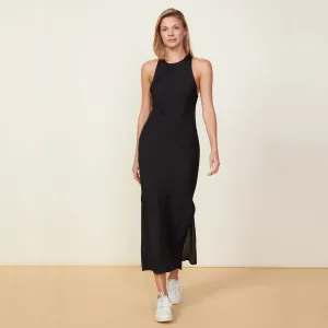 Vintage Hoodie Silky Maxi Dress