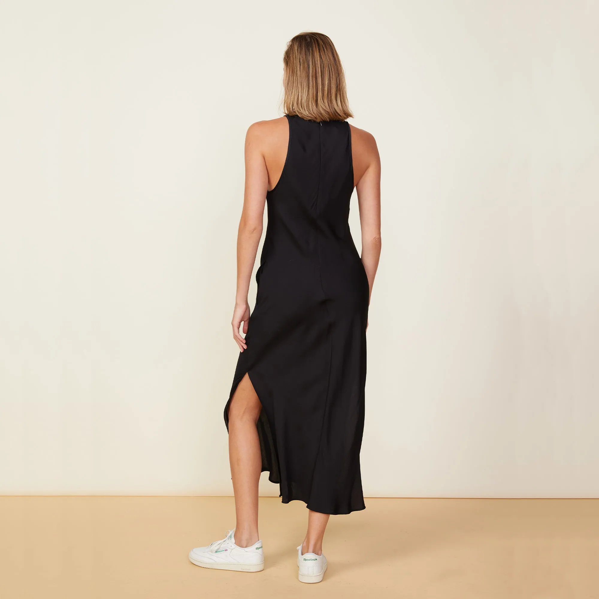 Active Design Stretch Comfort Silky Maxi Dress