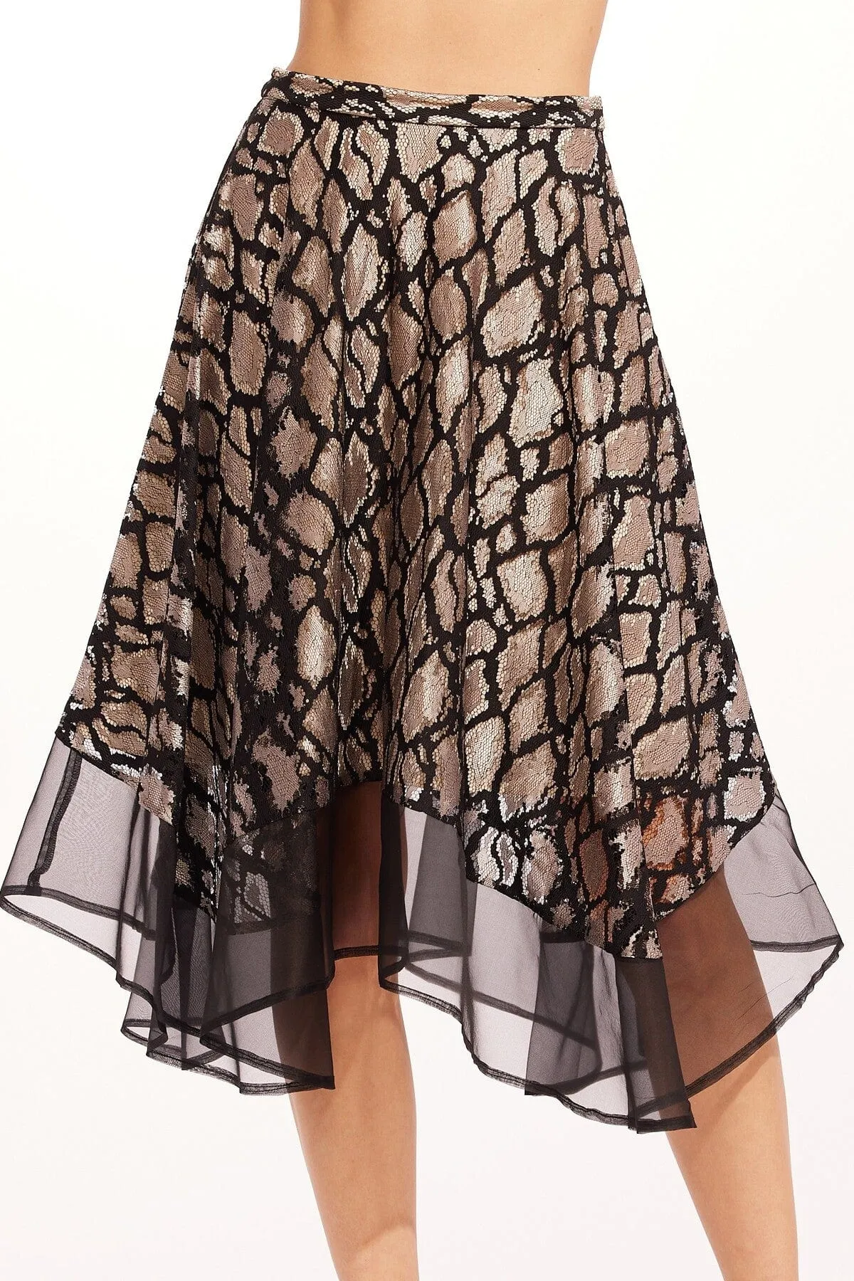 Ventilated Slits Dorset Skirt - Luster Glass