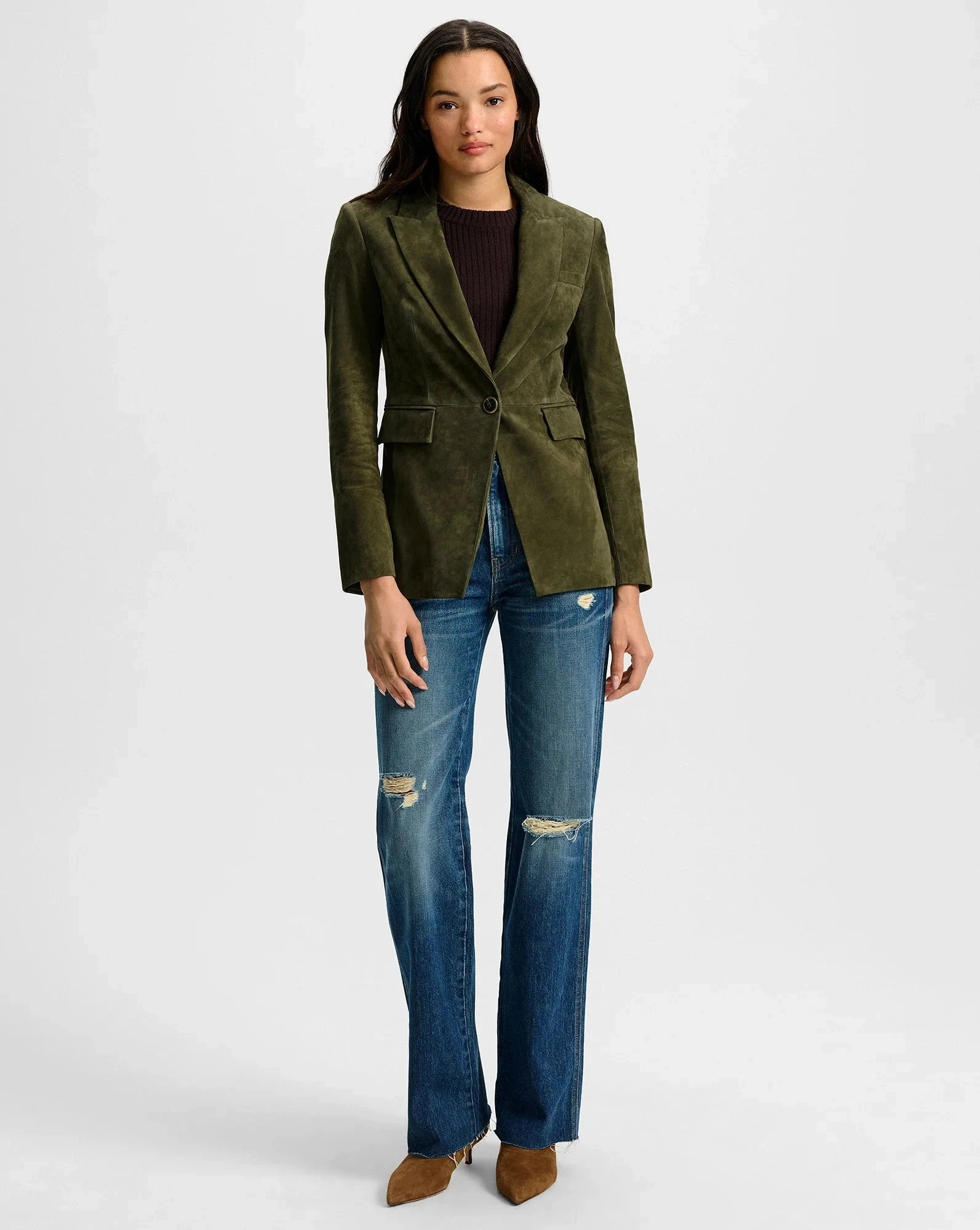 Multi Season Duane Suede Dickey Jacket Cypress