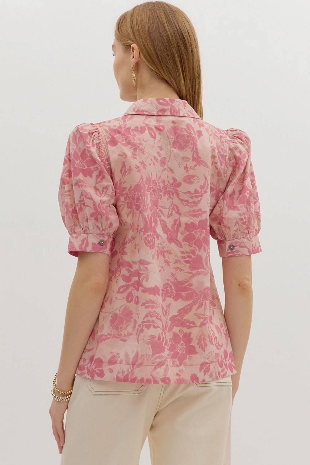 Simply Mine Mauve Floral Top Cozy Knit