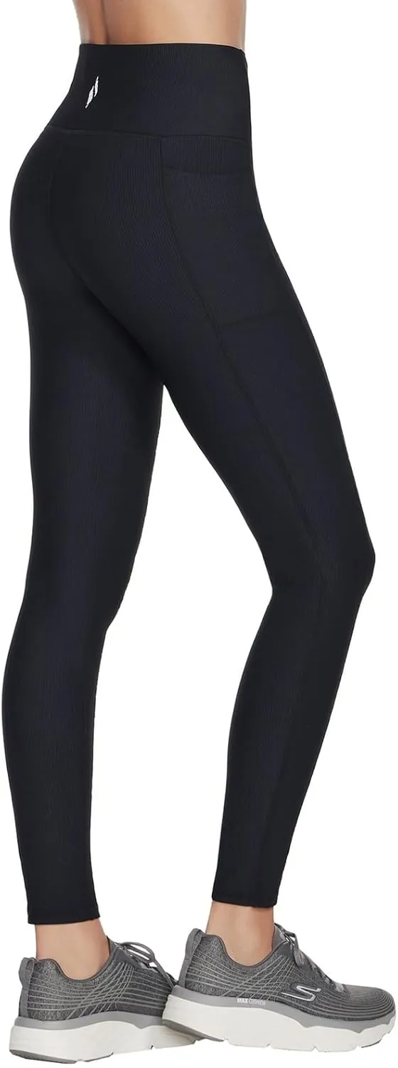 Skechers Women's Go Walk Ribbed High Waist Legging