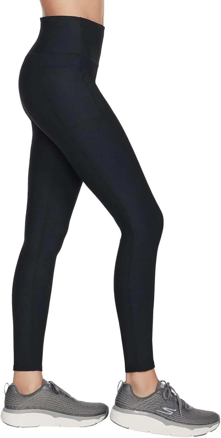 Skechers Women's Go Walk Ribbed High Waist Legging