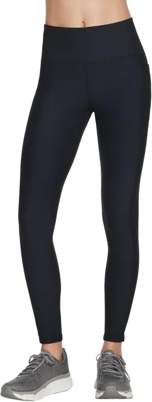 Skechers Women's Go Walk Ribbed High Waist Legging