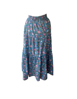 Skye Maxi Skirt Coral Bells No Ride Up Easy Pack
