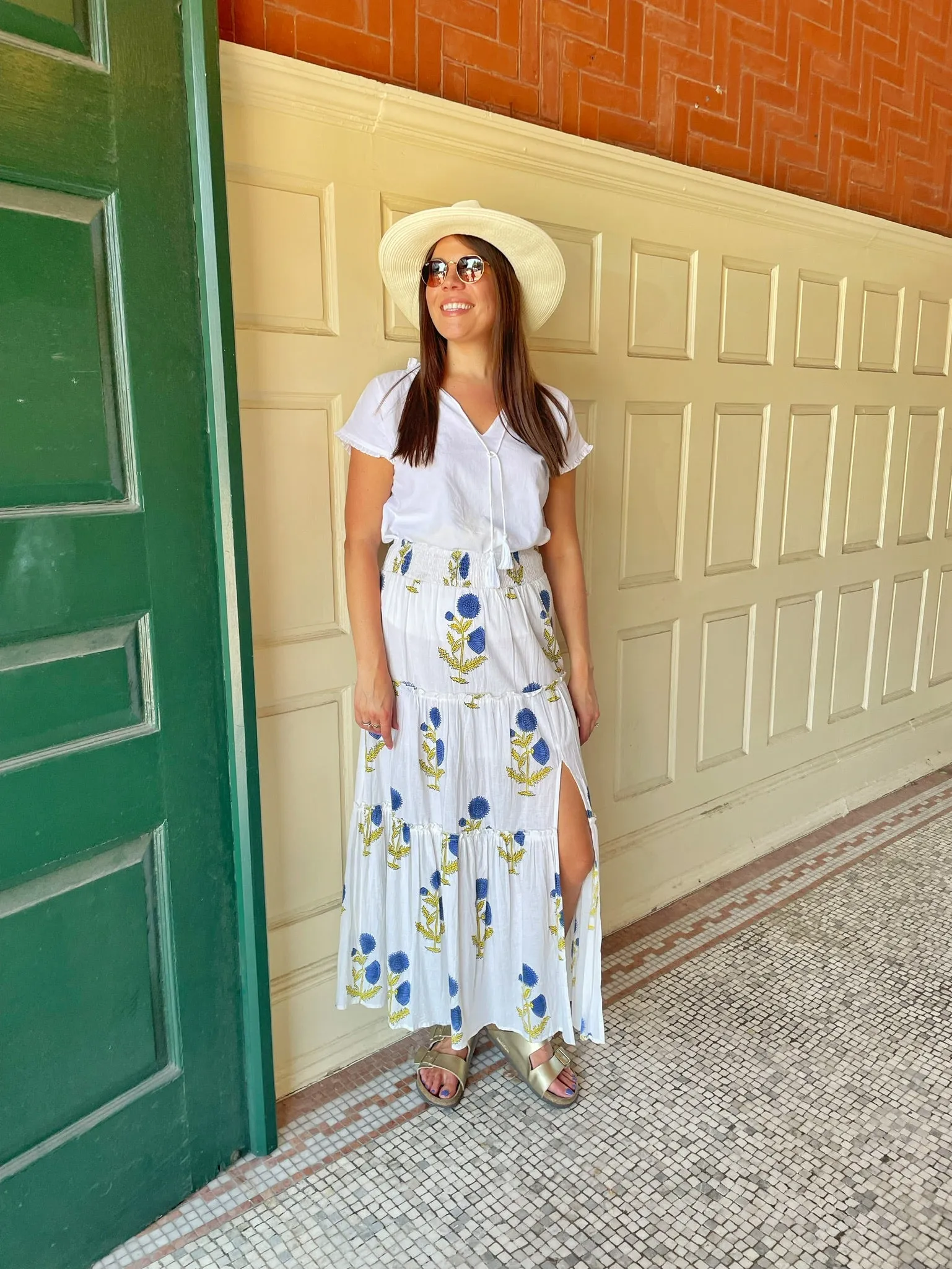 Skye Maxi Skirt Green Hill Active Design