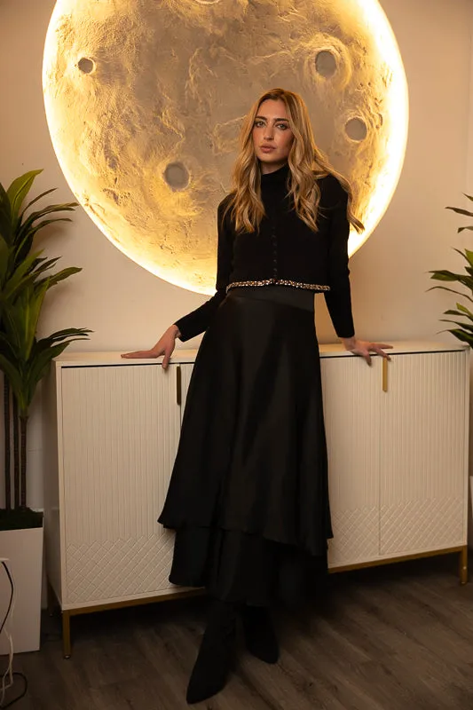 Ira Satin Skirt Exclusive Drop Smart Casual