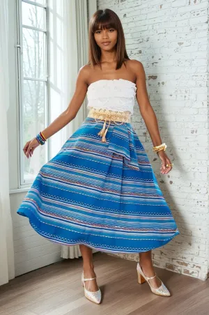 Soft Mood Liv Skirt - Blue Stripe