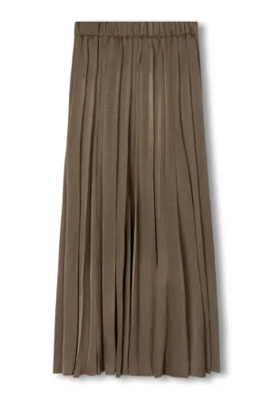 Light Moodboard Vibrant color Epik Grey Fillmore Silk Pleat Skirt W-22293